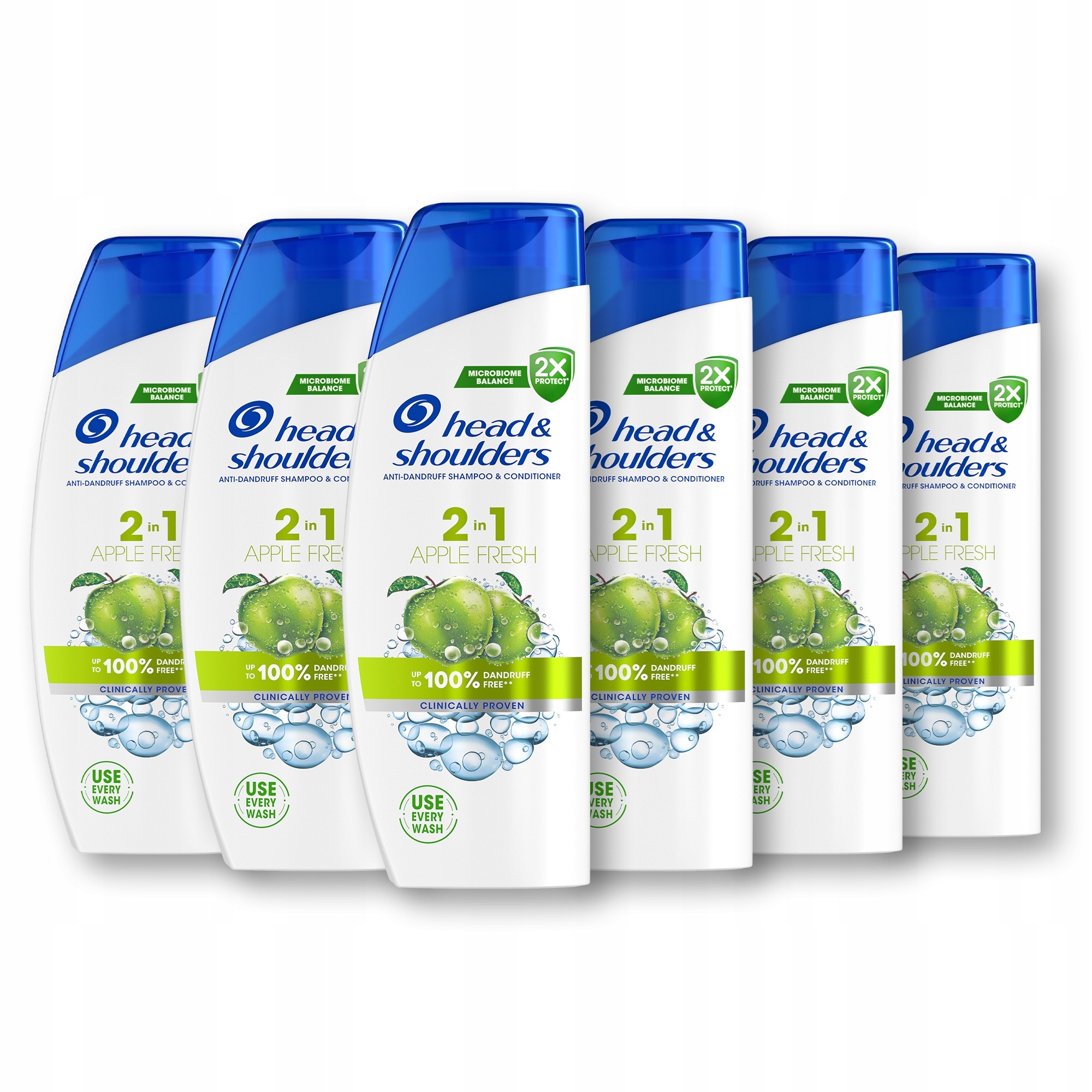 Šampón 2 v 1 Head & Shoulders Apple Fresh, 6 x 330 ml